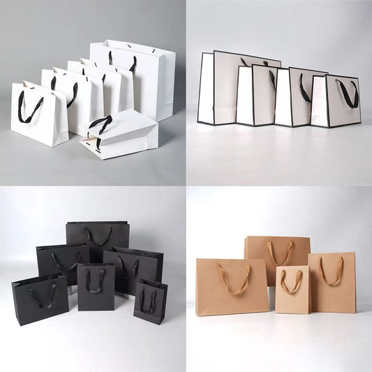 Customized Kraft Thick Bags 100pcs