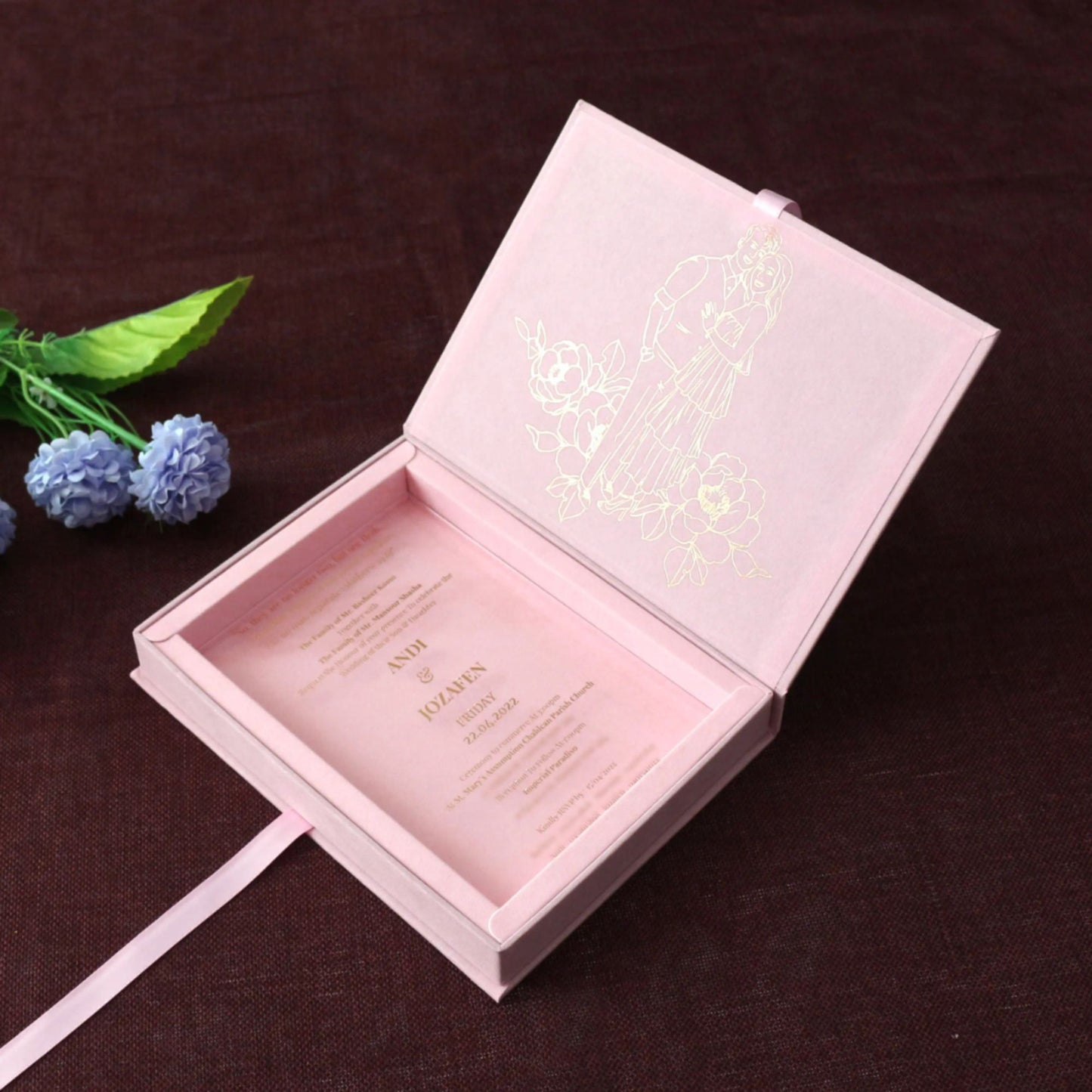 Luxurious Acrylic Wedding Invitation (Wholesale 100pcs minimum order)