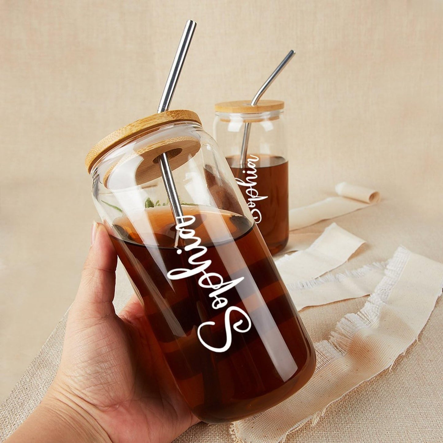 Personalized Soda Glass Cups